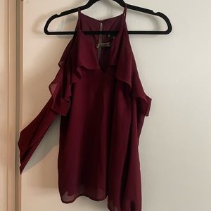 Maroon/Dark Red Blouse